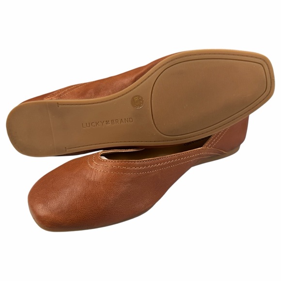 Lucky Brand Women’s Round Toe Alba Ballet Flats In Color Umber Size 8M - Picture 6 of 9